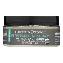 Soothing Touch Scrub Organic Salt Herbal, Peppermint Rosemary, 10 Ounce - $21.99