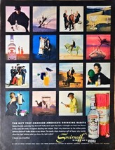 Smirnoff Vodka Gift Drinking Habits America holiday drinks-1961 Vintage ... - $10.37