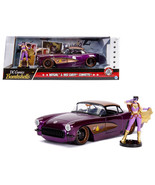 1957 Chevrolet Corvette Purple with Batgirl Diecast Figure &quot;DC Comics Bo... - $59.99
