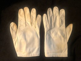 Women&#39;s Vintage White Leather Gloves - £14.26 GBP