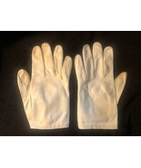 Women&#39;s Vintage White Leather Gloves - $25.12 CAD