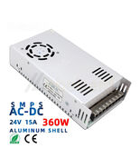 24V 360W Switching Power Supply 110V-220V AC to DC Drive Switch On/Off A... - $55.20 CAD