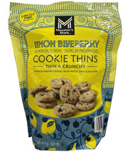 Member&#39;s Mark LEMON BLUEBERRY Cookie Thins, Crunchy White Chocolate Chips 16 oz. - £11.64 GBP