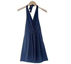 Athleta Womens Halter Dress 964422-00 Size 12 Black Stretchy Casual Summer - $452.76 MXN