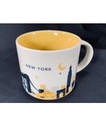 2014 Starbucks You Are Here New York 14 oz Mug YAH Yellow Collectible Co... - $16.83