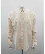 Chaps Ralph Lauren Vintage Button Up Dress Shirt Size 16.5 Beige Cotton ... - €6,87 EUR