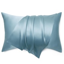 Silk Pillowcase For Hair And Skin, Blue Mulberry Silk Pillowcase, Silk Pillow Ca - £30.29 GBP