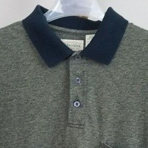 St John&#39;s Bay Men&#39;s Polo Shirt Short Sleeve Golf Black Tan Size Large - £6.22 GBP