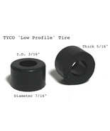 2pc 1995 OEM TYCO Low Profile 440 HO Slot Car REAR SILICONE TIRES - $2.99