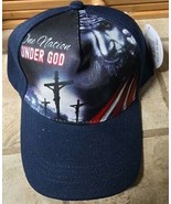 ONE NATION UNDER GOD JESUS CHRIST CHRISTIAN CROSS HAT CAP (BLUE) - $10.39