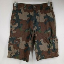 Arizona Jean Co. Men&#39;s Brown &amp; Green Camo Cargo Shorts Size 18 - $19.79