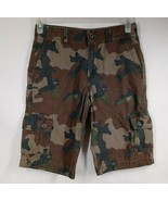 Arizona Jean Co. Men&#39;s Brown &amp; Green Camo Cargo Shorts Size 18 - $19.79