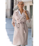 LASCANA Trench Coat in Beige UK 8 (ccc270) BELT IS MISSING - £33.67 GBP