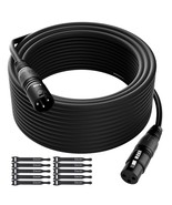 3-Pin Shielded Male To Female Mic Cord, Xlr Cable Microphone Cable 25 Ft\., - $826.15 MXN