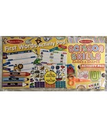 Melissa &amp; Doug Lot of (2) First Words &amp; Scissor Skills Activity Pad Set ... - £14.12 GBP