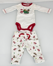Carters Newborn NB Baby Clothes My First Xmas Outfit Bodysuit Pants Boy Girl Set - £10.12 GBP
