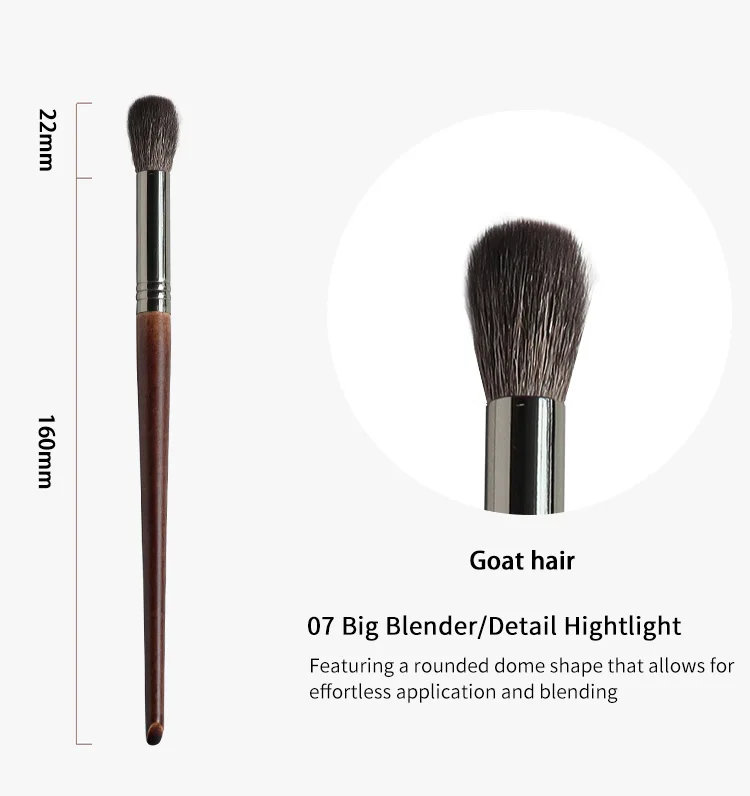 Ghlight brush large make up shadow base brush goat hair professional cosmetic tools set thumb200