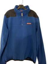 Vineyard Vines Martha&#39;s Vineyard Fleece Sweatshirt Blue Black Shoulder P... - $19.79