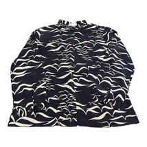 Lanvin Paris New York Long Sleeve Button Seagull Abstract Nautical Bird Shirt 14 - £110.31 GBP