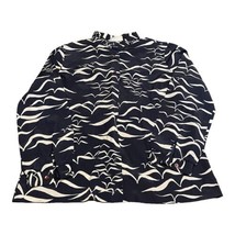 Lanvin Paris New York Long Sleeve Button Seagull Abstract Nautical Bird ... - £109.53 GBP