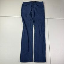 XXX Rude Hot Topic Mens Skinny Jeans Size 28x32 Dark Wash Goth Emo - $363.37 MXN