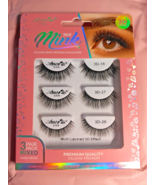 Amor us Silk  Mink Volume Eye Lashes 3 Pair Pack Mixed NEW! +Surprise Fr... - £5.55 GBP