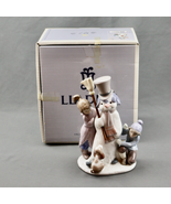 Lladro The Snow Man 5713 Signed Children Dog Snowman 8.5 Inch Porcelain ... - £144.84 GBP