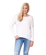 Womens PLUS SIZE T-shirt Loose Fit Batwing Sleeve Top Black Grey White 8... - $19.99
