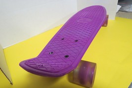 Beleev 22&quot; Complete Mini Cruiser Skateboard For Beginners Purple  - £31.69 GBP