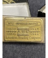 1965-66 American bowling congress -  ABC Award - most improved belt buckle - $5.94