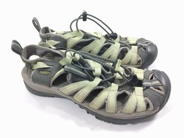 Keen Whisper Sport Sandals Gray/ Lime Green Waterproof Womens Sz 6.5 - £20.35 GBP