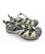 Keen Whisper Sport Sandals Gray/ Lime Green Waterproof Womens Sz 6.5 - £20.75 GBP