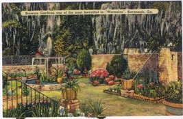 Georgia Postcard Savannah Brownie Gardens Wormsloe - £1.75 GBP
