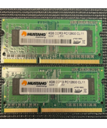 Lot of 2 Mustang 4GB DDR3 PC12800 1600MHz CL11 Laptop RAM Modules - €20,54 EUR