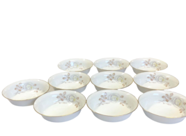 10 Johann Haviland Sweetheart Rose Fruit Bowls Gold Trim Vtg Discontinue... - £39.31 GBP