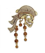 LO2415 - Gold White Metal Brooches with Top Grade Crystal  in Multi Color - $66.93 CAD
