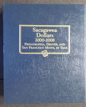 Whitman Sacagawea Small Dollar P,D &amp; SF 2000-2008 Coin Album Book #2234 - £25.85 GBP