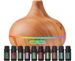 Ultimate Aromatherapy Diffuser &amp; Essential Oil Set - Ultrasonic Diffuser... - £51.53 GBP