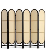 VEVOR 6 Panel Room Divider, Hand-Woven Rattan Folding Privacy Screens wi... - $351.48 CAD