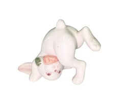 Vintage Fitz & Floyd Tumbling Bunny Rabbit Porcelain Figurine Hand Painted image 4