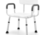 Heavy Duty Shower Seat with Armrest and Back - Shower Chair for Elderly ... - £124.25 GBP