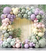 Pink, Purple &amp; Green Balloon Arch Kit – 122pcs Pastel Garland for Party ... - $42.99