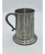 International Pewter Mug Tankard Glass Bottom Vintage - $47.93 CAD