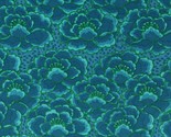Cotton Kaffe Fassett Collective Tonal Floral Turquoise Fabric Print BTY ... - £13.51 GBP