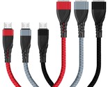 Micro Usb Cable 1Ft[3Pack], Short Usb To Micro Braided Usb 2.0 Fast Char... - £11.78 GBP