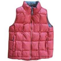 L.L. Bean Down Puffer Vest Size Youth Large 14-16 Brick Red  - £22.97 GBP