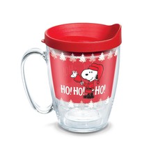 Tervis Peanuts Ho Ho Christmas 16 oz. Coffee Mug W/ Lid Holidays Snoopy Cup NEW - £8.64 GBP