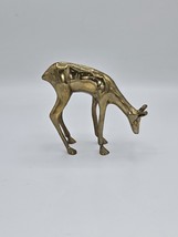 Vintage Solid Brass Doe Figurine - $32.56 CAD