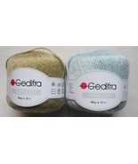 Gedifra Korella Yarn 2 Skeins 50 Gram Balls Flax Acrylic Pastel Shades - £7.92 GBP