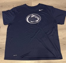 Nike Penn State Nittany Lions Dri-Fit Men&#39;s Size XXXL Blue Tee - $26.11